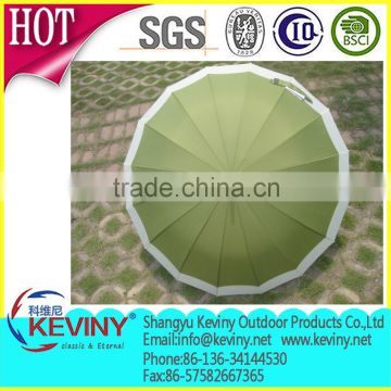 rain umbrella in 16 panels UV proof made by china umbrella manufacturer has cheap price