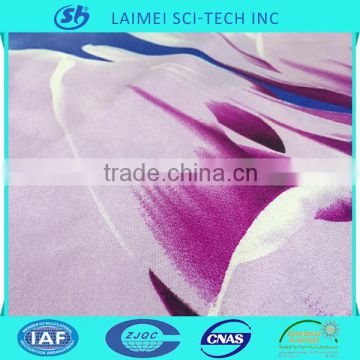 Flower print fleece best fabric plain fabri to make bedding