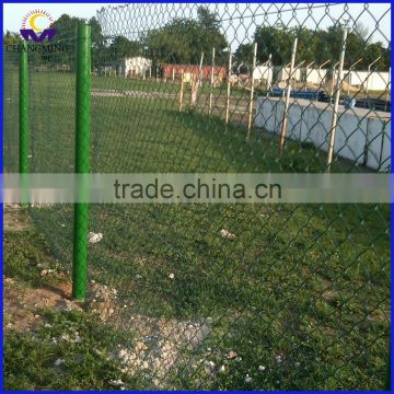 Hot selling diamond galvanized chain link wire mesh fence for sports ground