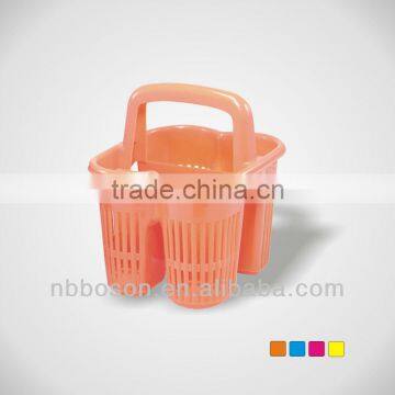 4section plastic cutlery basket--15.5*13*16.7cm