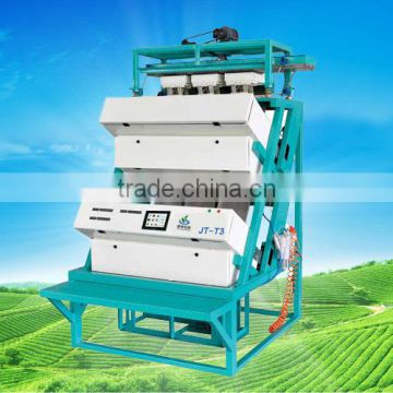 Green CCD Colorful Tea Colour Sorter Sorting System, Tea Impurities Cleaning Machine