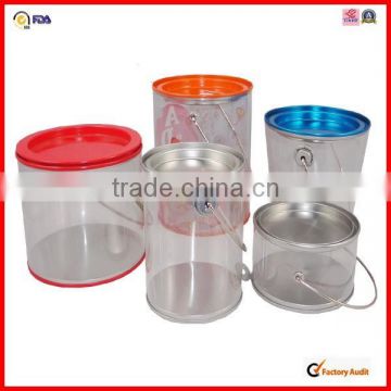 food grade round small clear plastic boxes