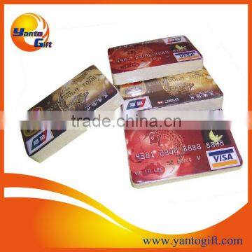 Credit card shape compressed towel for promotion