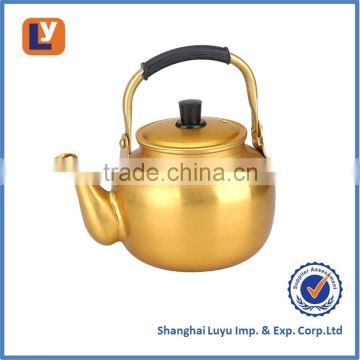 quickest delivery time of Aluminun yellow kettle with weld mouth to mid east