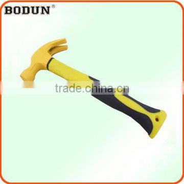 H1066 New high quality TPR plastic handle claw hammer