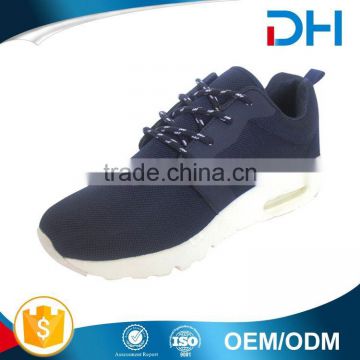 Air cushion outsole modern design deep blue color new model shoes 2017 men