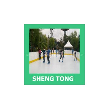 China lead manufacturer shengtong brand plastic hockey shooting pad ,ticona material artificial ice rink