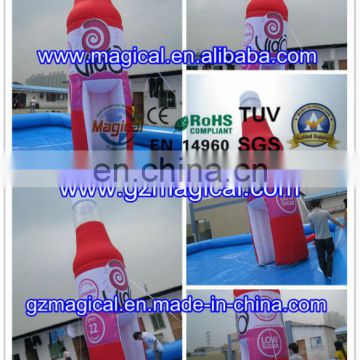 inflatable outdoor ground advertising bottle booth/ inflatable bar