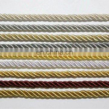 3 Strands Twisted Cord 2mm/Decorative Twisted Cord /Twisted Rayon Cord