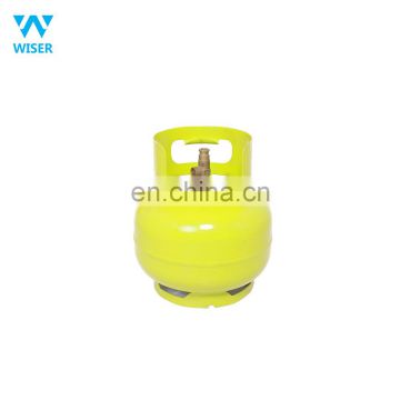 Chinese cooking burner regulator 3kg small camping bottle gas cylinder factory