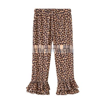 Leopard print children's leggings girls casual print bell-bottom children's trousers