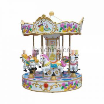 Kiddies 6 riders merry go round carousel horse rides funfair amusement equipment for sale