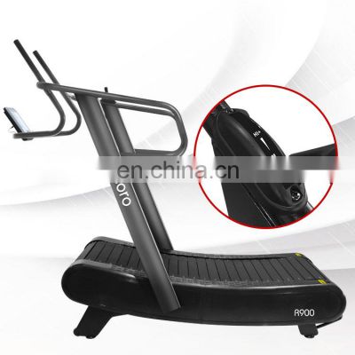 new commercial gym equipment cardio equipment non-motoried treadmill fitness equipment curve treadmill