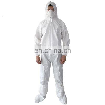 Personal Protective Equipment Disposable Coverall With Hood Boot