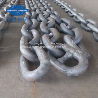 China 111mm marine anchor chain supplier ship anchor chain factory