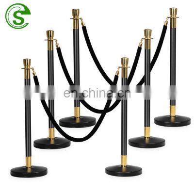 Commercial use crowd control barriers stainless steel rope stands