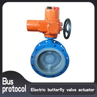 Smoke ventilated electric actuator  DN125  Flange type electric butterfly valve actuator