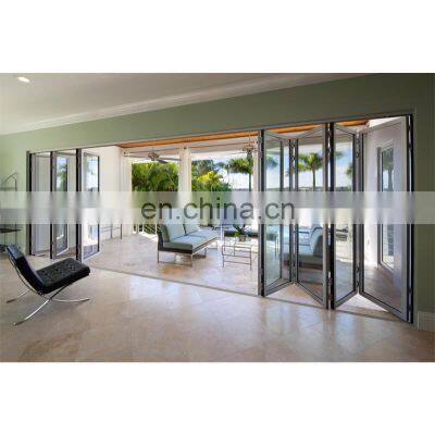 Thermal break bi folding door stacking door patio door