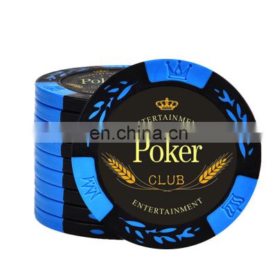 Casino Quality Plastic Professional Wholesale Custom Logo Rounders Monte Carlo EPT Poker Chips