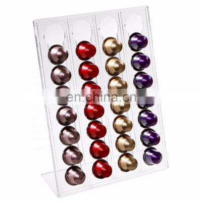 L countertop acrylic coffee capsule pods holder