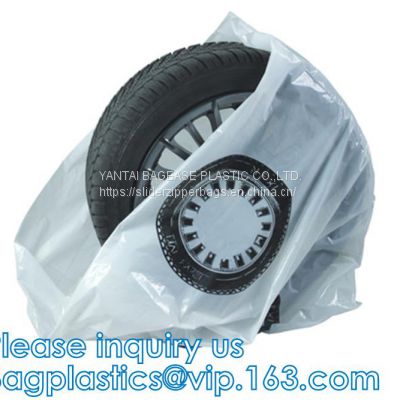 Disposable tyre bags, steering wheel cover, car seat cover, disposable cover, pe car foot mat, gear Automotive Tire Bag