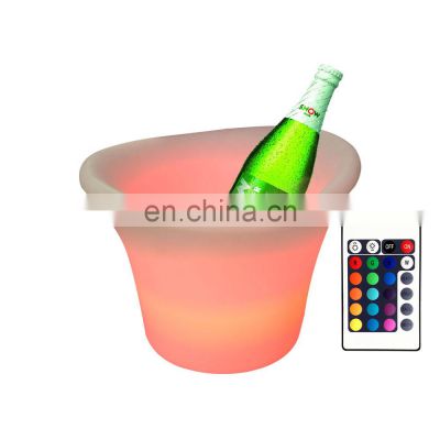 Wine and Beverage Coolers Cocktail Beer Holder LED Ice Bucket Remote Control Ice Bucket & Chiller