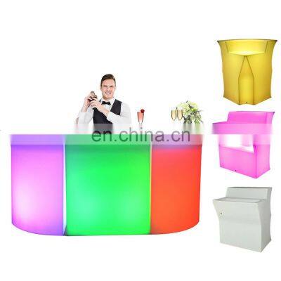 Restaurant Furniture events party nightclub entertainment rental commercial illuminated glow led bar table counter furniture