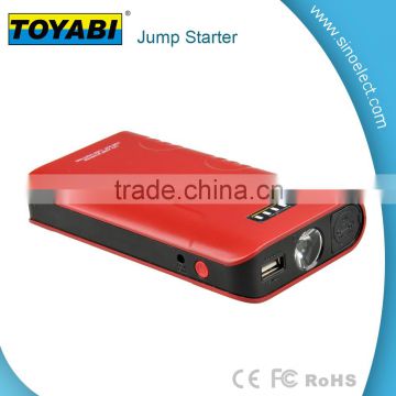 400A Peak 7500mAh Portable Car Jump Starter External Battery Charger Power Bank LED light Red color