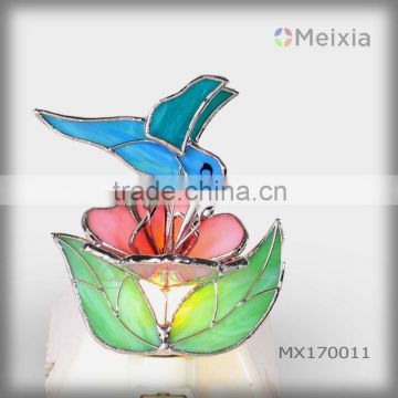 MX170011 hot sale wholesale tiffany style hummingbird stained glass night light