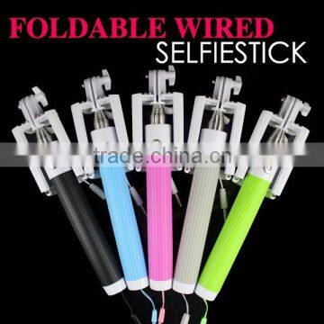 Wholesale New Products Selfie Stick With Cable,Mini Wired Selfie Stick For Mobile Phone