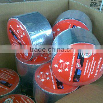 2mm self adhesive aluminium finished bitumen flashing tape/roofing tape/sealing tape