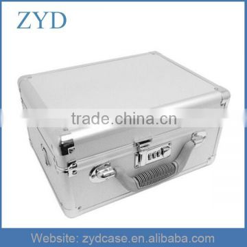 Black Silver Lockable Camera Flight Briefcase Small Aluminum Tool Case ZYD-HZ90903