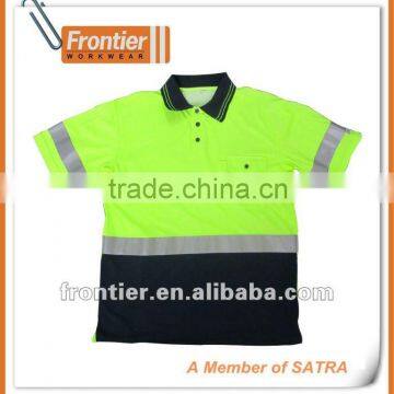 safety workwear 100% polyester waffle polo work shirt