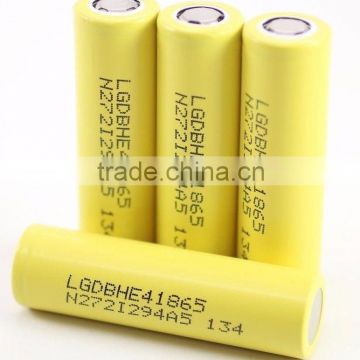 Cheapest price lg he4 lghe4 35amp high discharge battery rechargeable 3.7v li ion 18650 35amp 2500mah lg he4 18650 battery
