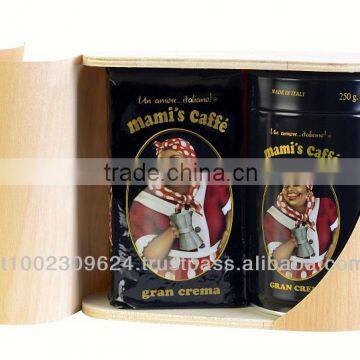 Wooden Gift Box with Exclusive Coffee Tin and refill