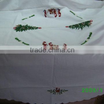 embroidered tablecloths christmas