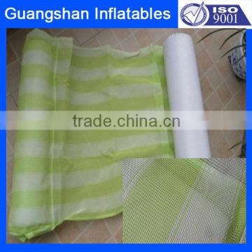 PVC water lounge with net inflatable mesh float mattress