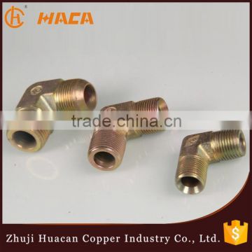 Hydraulic pipe fitting male threaded 90 degree galvanize elbow