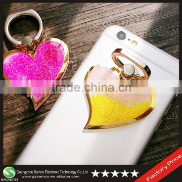Samco Luxurious Heart Shape Decorative Cell Phone Holder Finger Grip Ring Stand