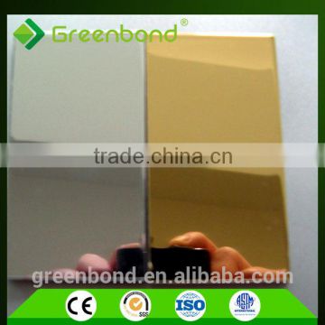 Greenbond mirror mosaic aluminium composite panel acp acm wall tile panel sheet