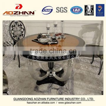 hot sale design wooden marble top dining table