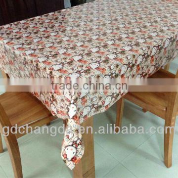rolls pvc printing table cloth/silk jacquard tablecloth /pvc laminated tablecover/pvc coated table cloths