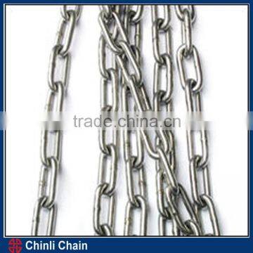 Stainless steel DIN763/5685C Standard Link chain for Chinli,high quality 316 ,304 stainless steel link chain