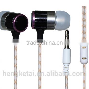 Top selling metal earphones without mic in-ear stereo factory price
