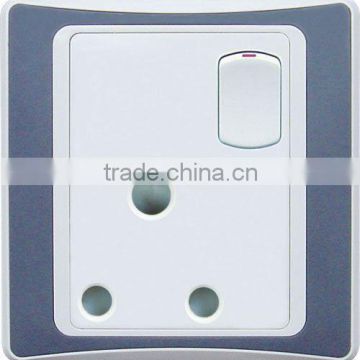 15A switch socket 1 gang with 15A-socket