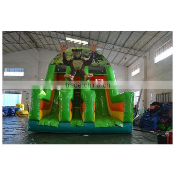 Good qulaity cheap Monkey giant inflatable slide for sale outdoors