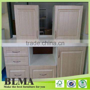 16mm melamine particle board wooden kitchen cabinet with simple designs