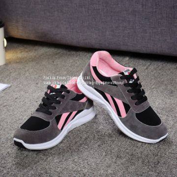 The woman sport shoes