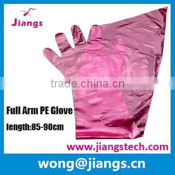 Jiangs disposable plastic pe langarm handschuh