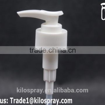 High quality 28/400 pump plastic lotion pump with good design and nice shape